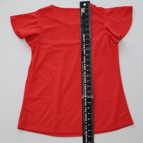 NY COLLECTION Smocked Peplum Top - Picture 5 of 6